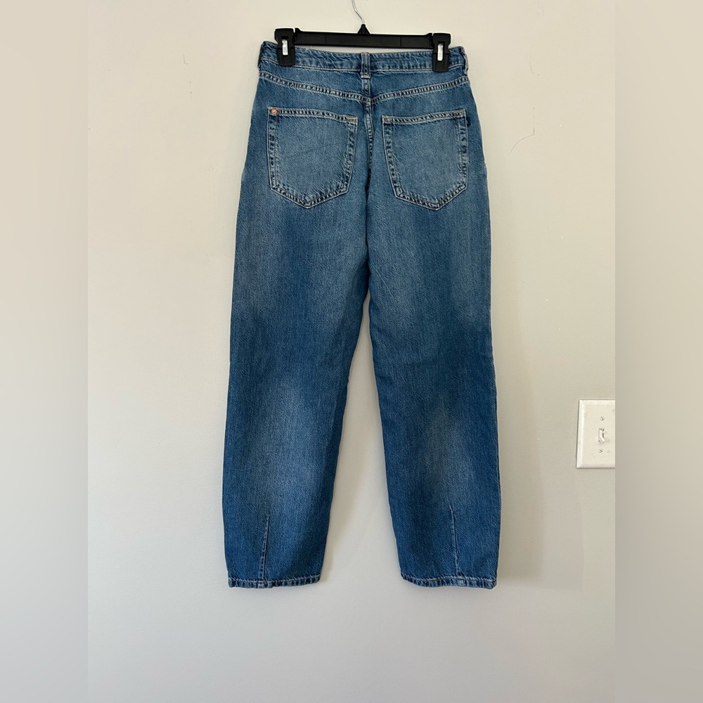 Pilcro high rise straight leg jeans size 26 medium wash cotton denim - Picture 7 of 10